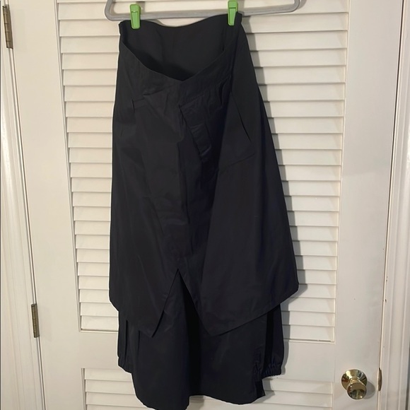 Bebe Black Asymmetrical Maxi Paneled Flap Asymmetrical Very Cool Skirt - Picture 9 of 13